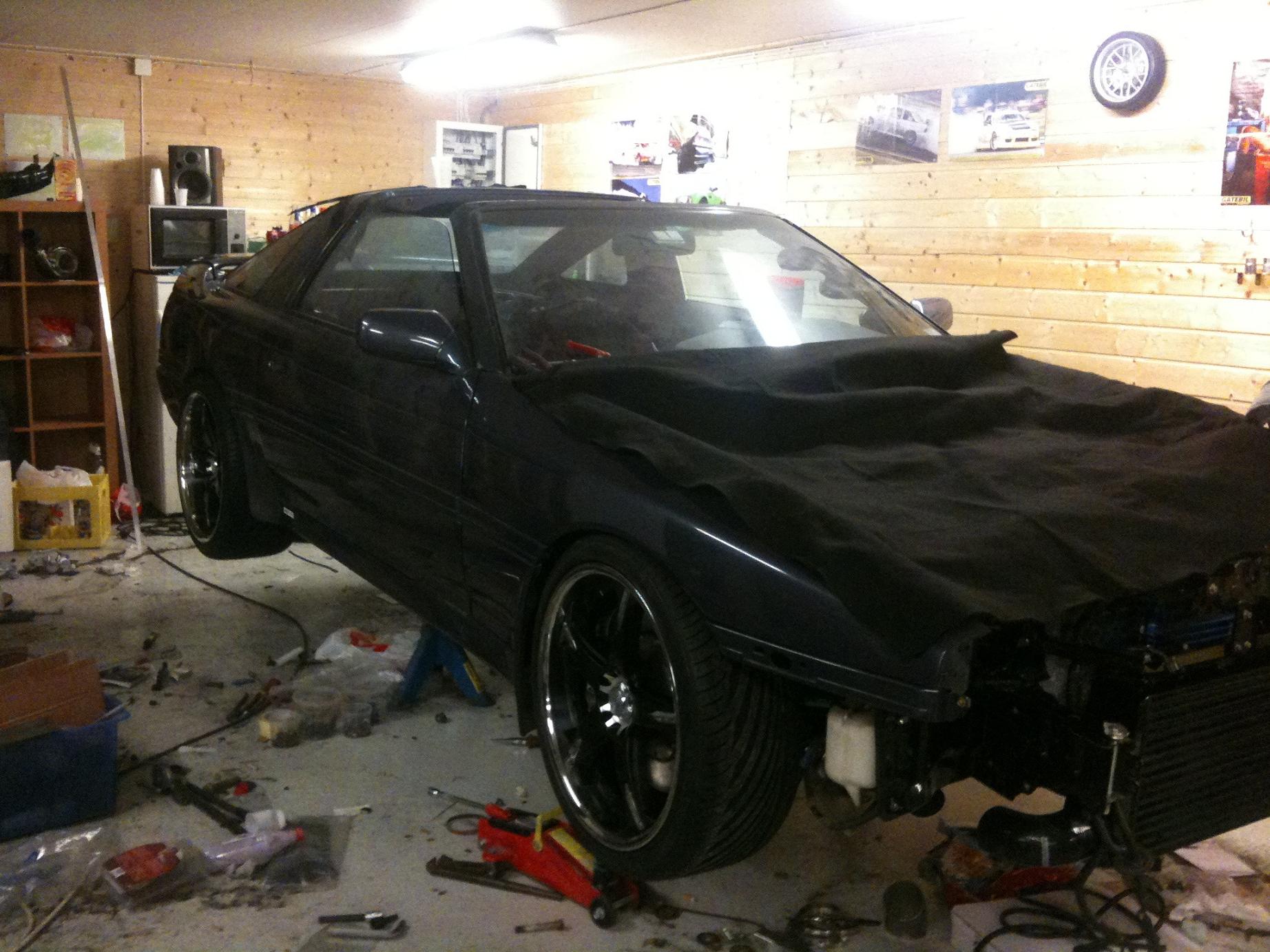 Får ike tid til skikkelig bredding i år.så det ble noen andre felger i mellom tiden.19/10+19/8.5