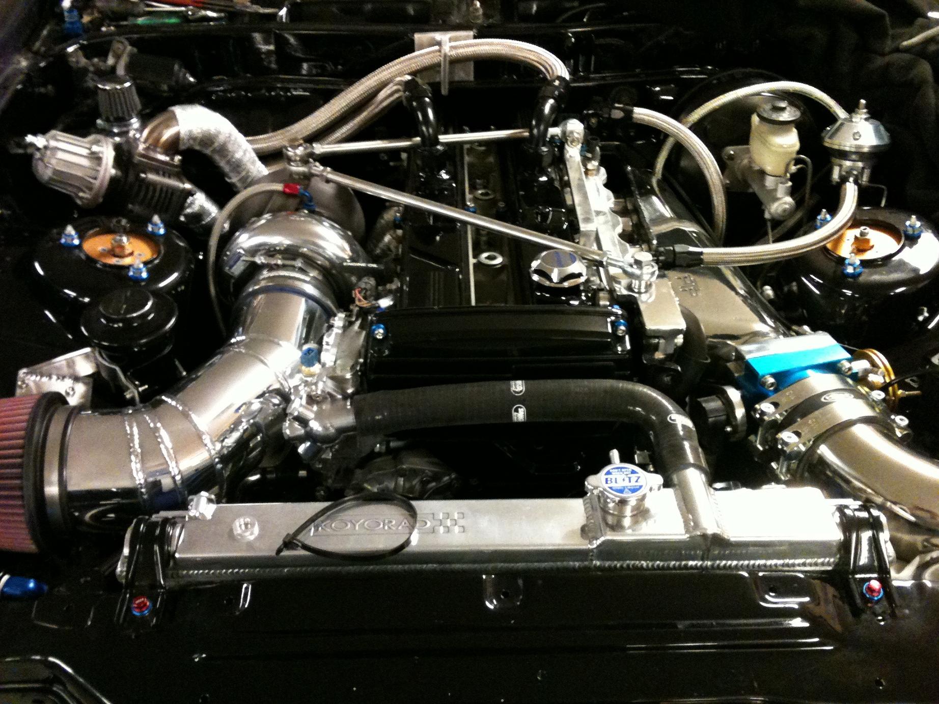 Det ble mye vekt på turbo sida,så måtte lage meg noen stag