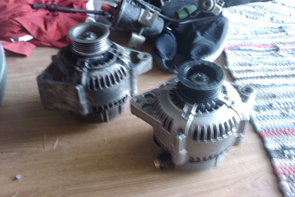 Gammel Dynamo VS Nyoverhalt NipponDenso 100A fra Ebay