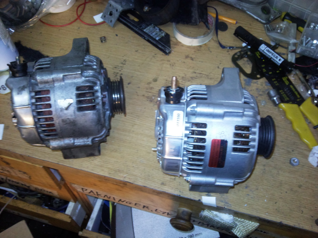 Inn med helt ny dynamo.