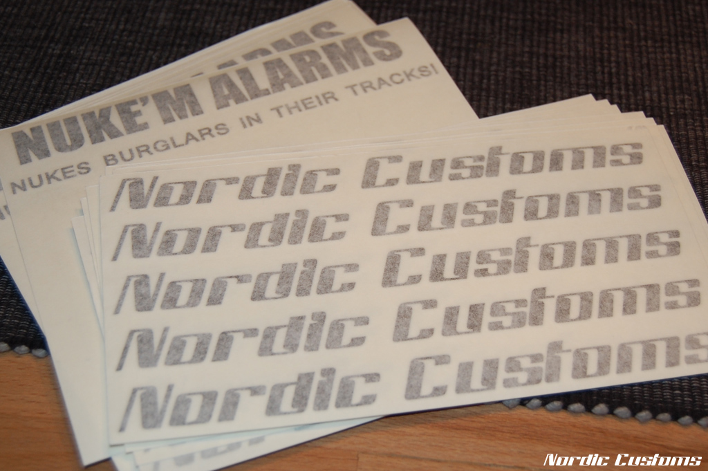 Litt reklame decals...