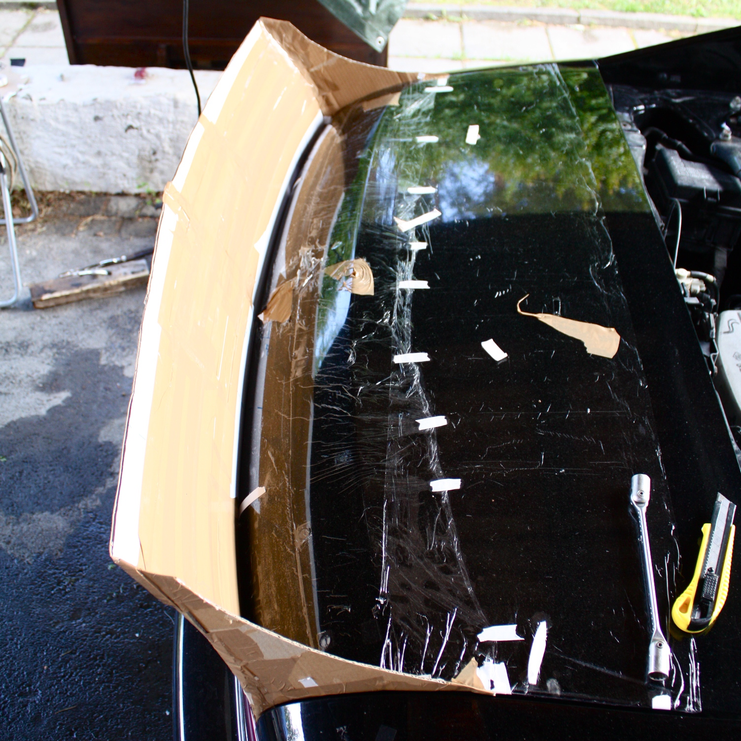 Her skal skummet fylles, blir vel at høyden reduseres i sluttproduktet, vet det ser stygt ut atm :P