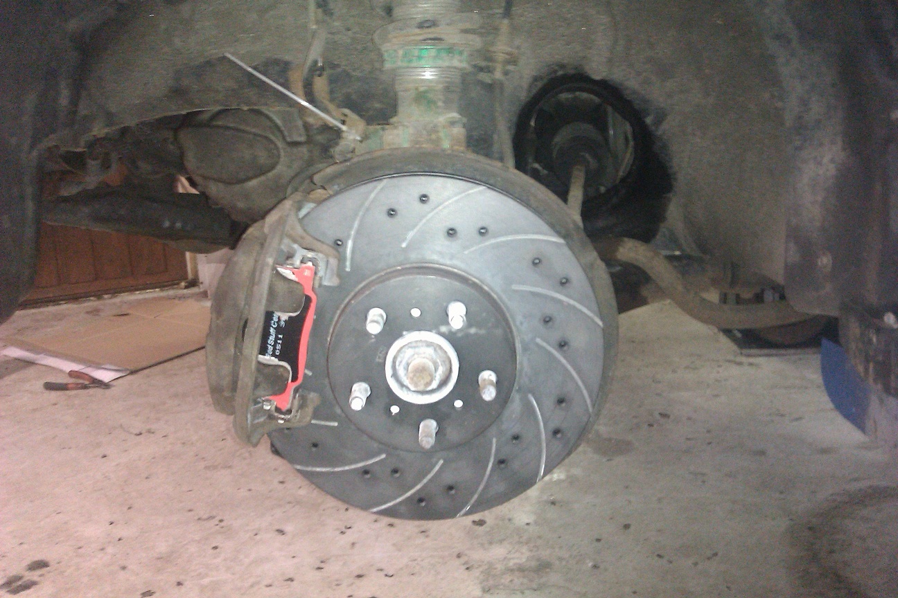 black diamond skiver\ebc redstuff på alle 4