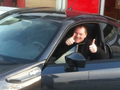 Happy man is happy!