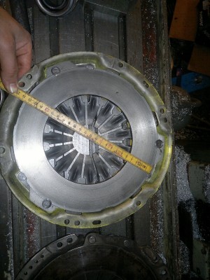 Diameter ny trykkplate