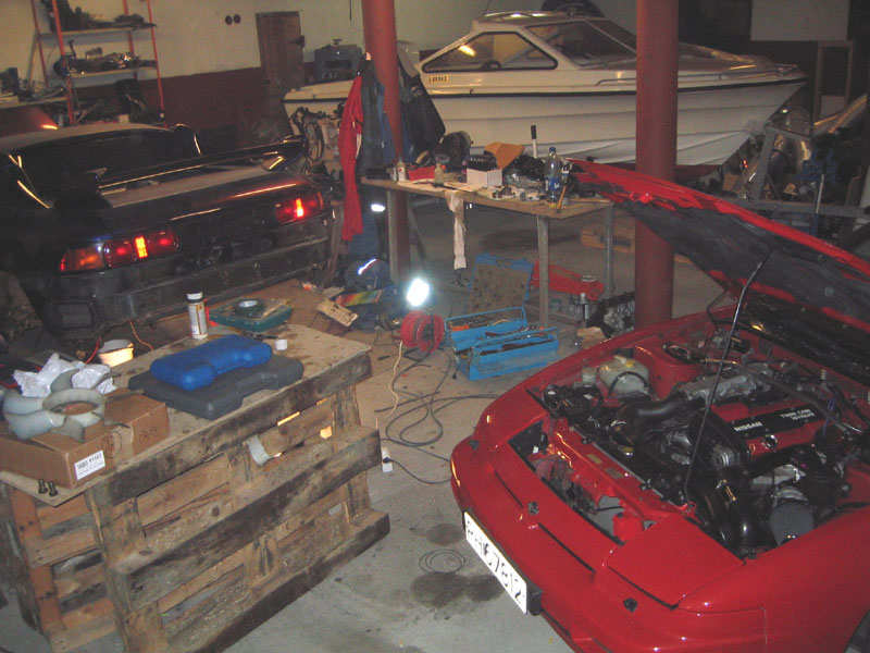 Litt fullt på verkstedet om dagen.. ;)