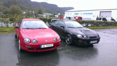 Celica GT4en til ei eg jobber på samme avdeling med. Litt sjalu.