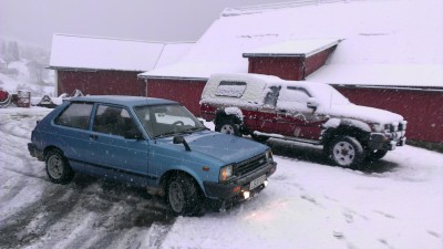 Eg som har lakkert felgane på Hiluxen. Blir spennande å sjå tilstanden på dei etter vinteren.