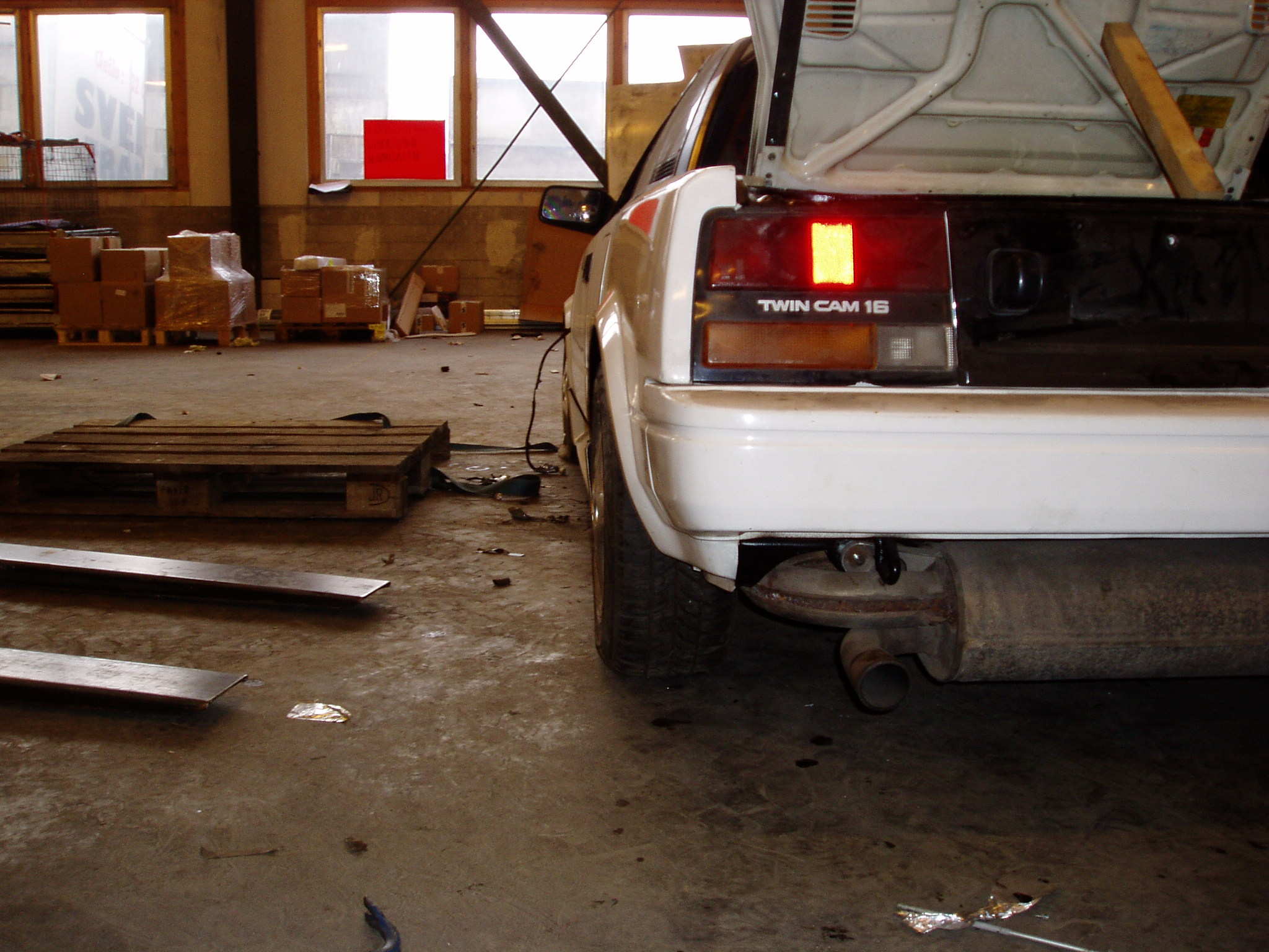 Camberen bak, før den skal senkes ca 4-5cm.