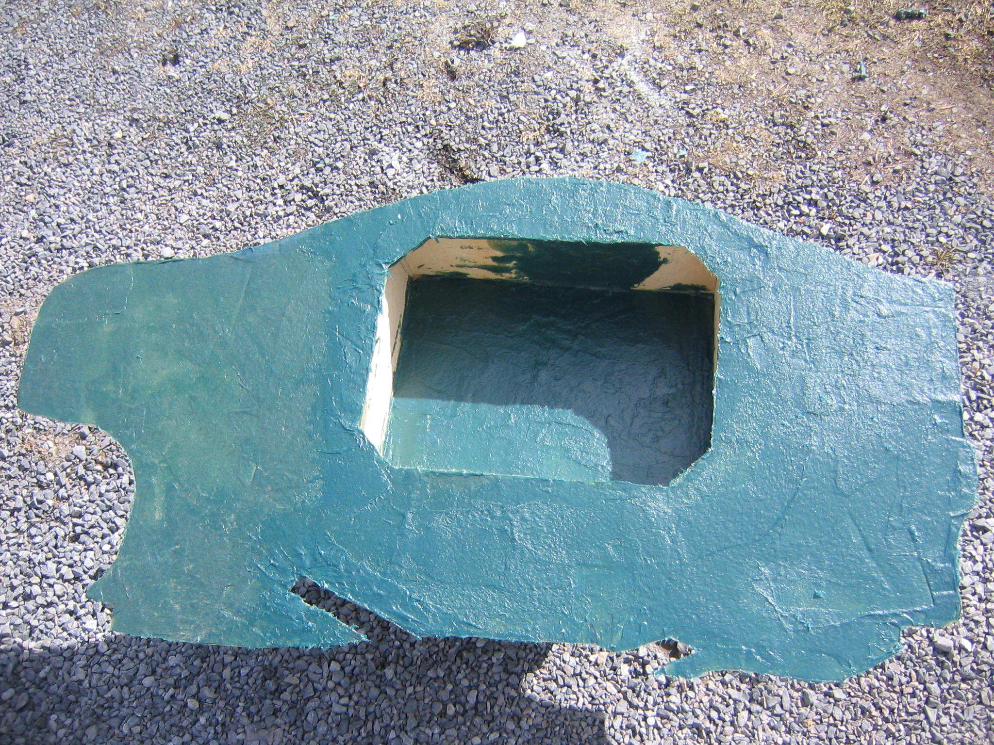 da er glassfiberbyggingen i gang..